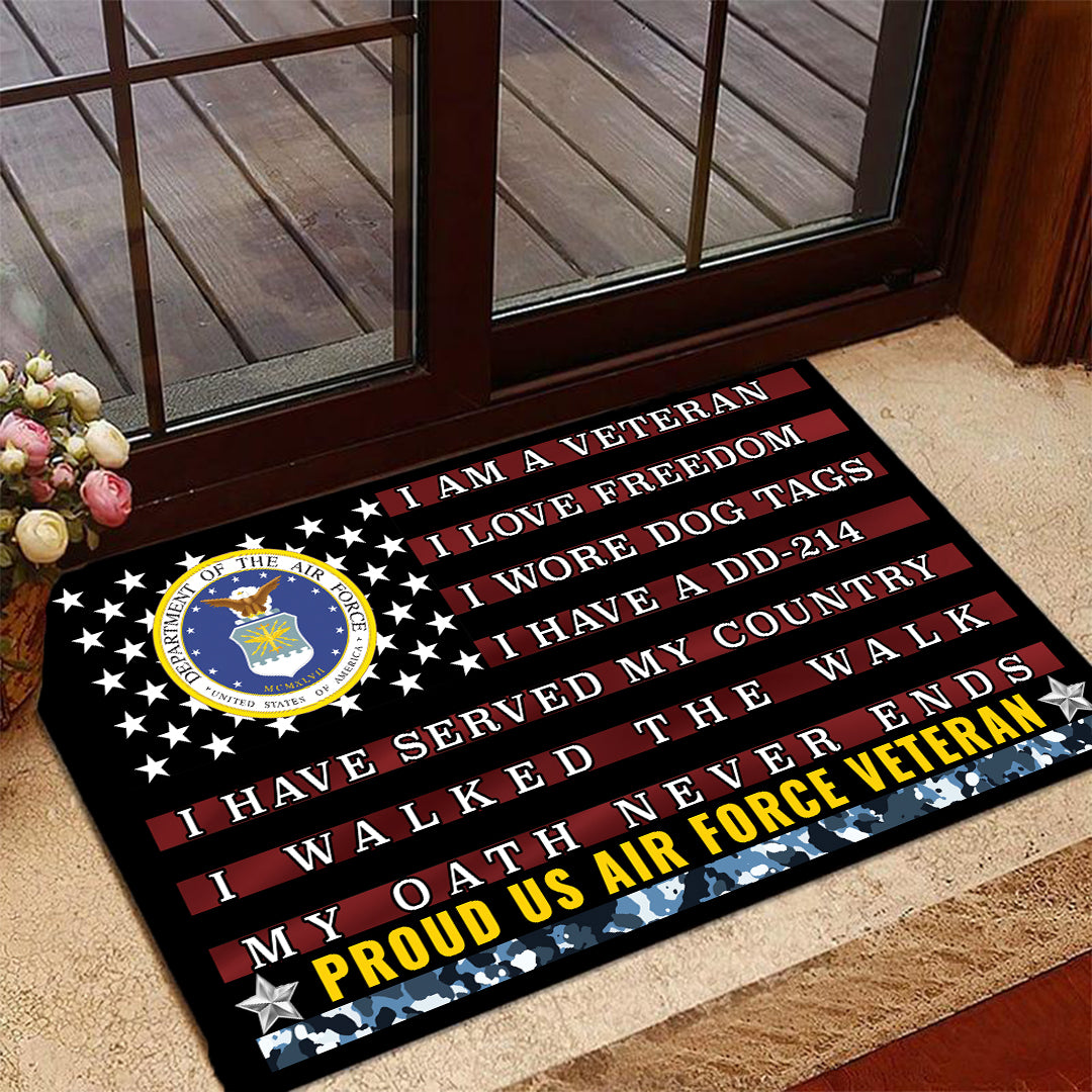 AIR FORCE VETERAN - DOORMAT