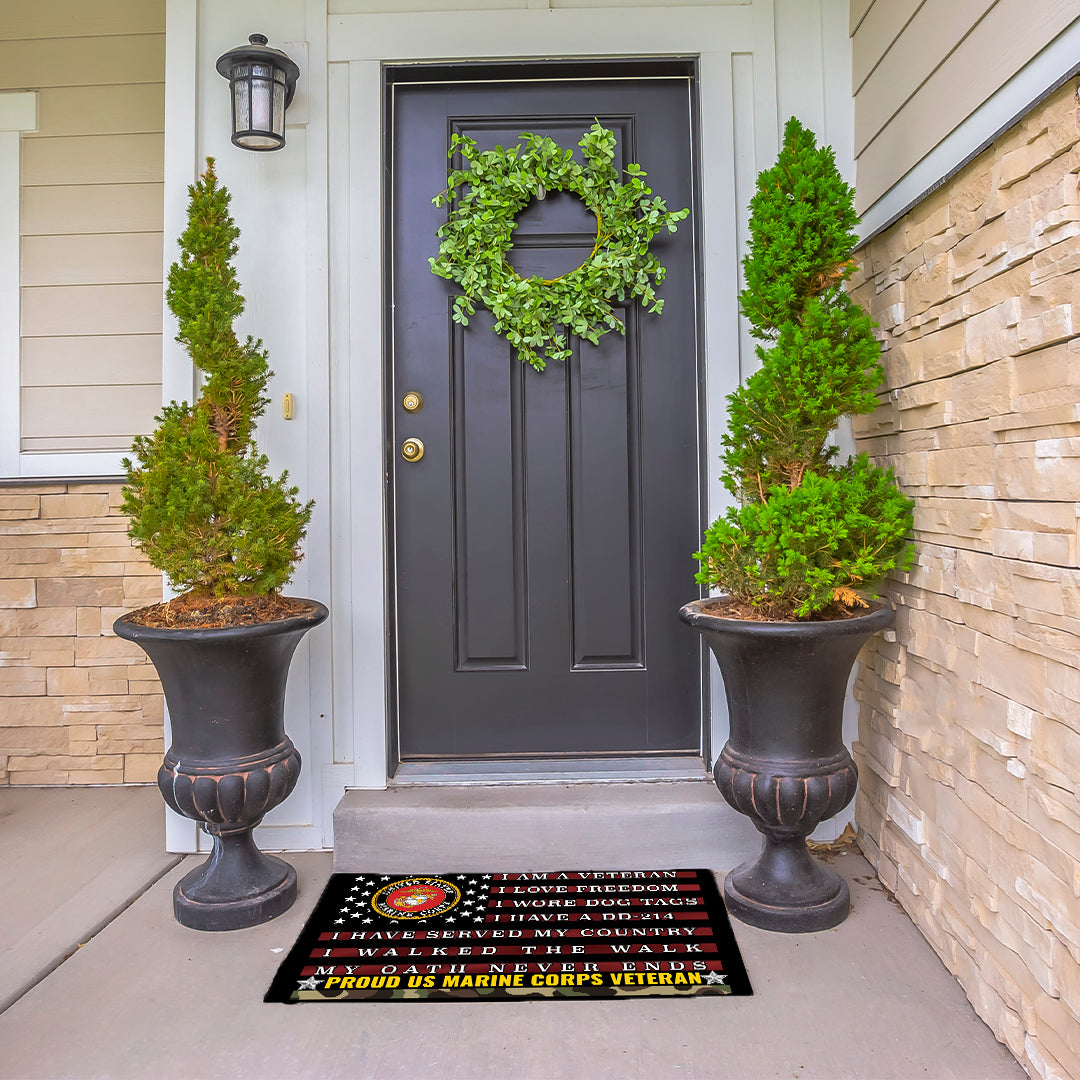 MARINE CORPS VETERAN  - DOORMAT