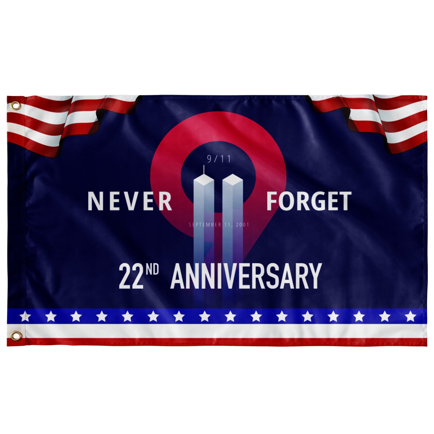 22ND ANNIVERSARY DOUBLE-SIDED FLAG