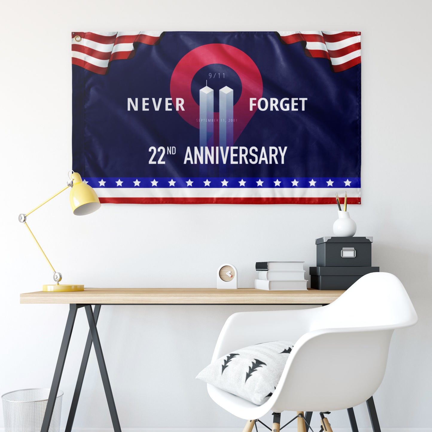 22ND ANNIVERSARY DOUBLE-SIDED FLAG