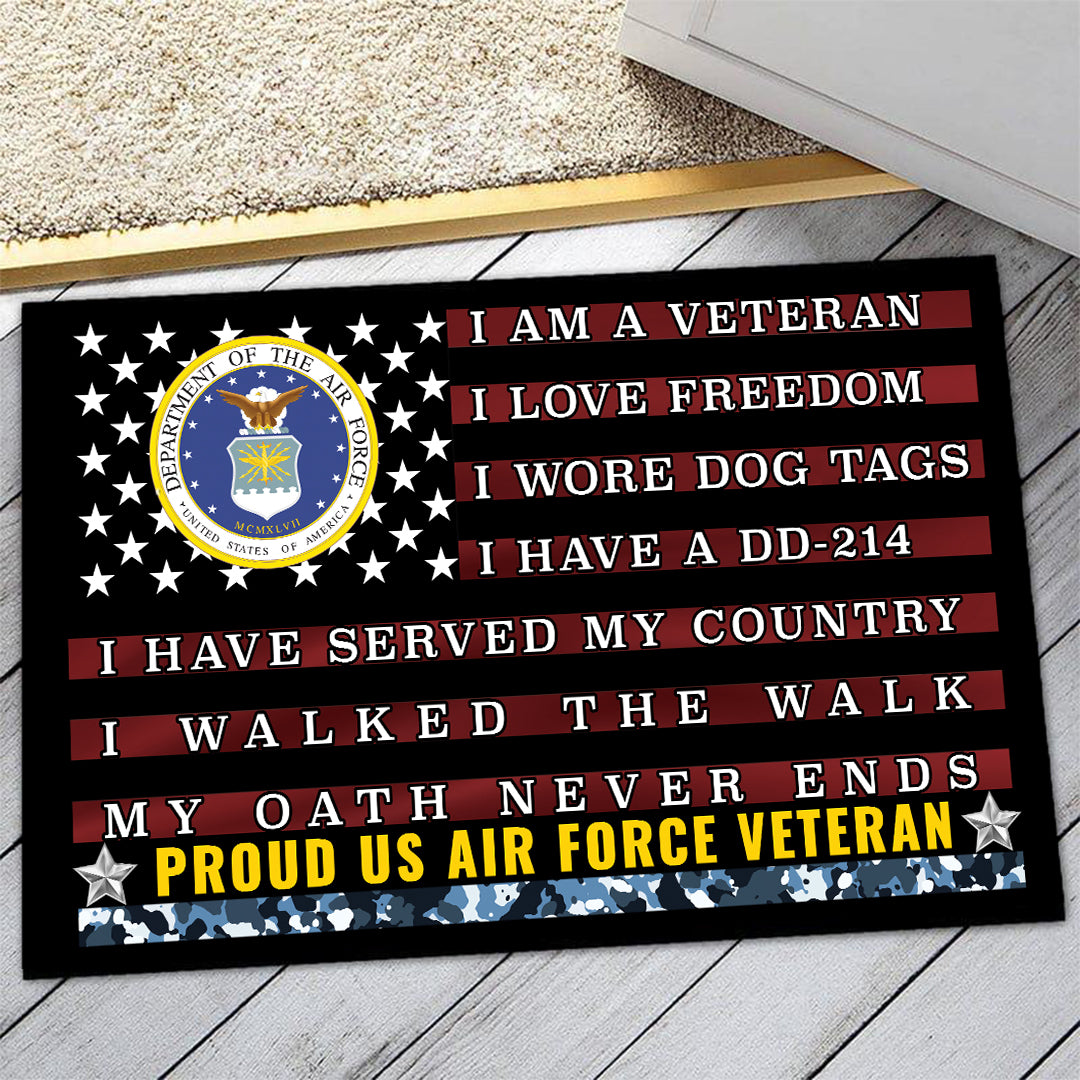 AIR FORCE VETERAN - DOORMAT