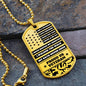 ENGRAVED VETERAN VALOR DOGTAG - FOR YOU - COMRADES - BROTHERS