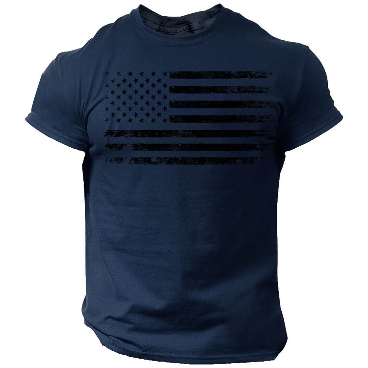 30% OFF! USA DISTRESSED FLAG PATRIOTIC AMERICAN TEE | MEN