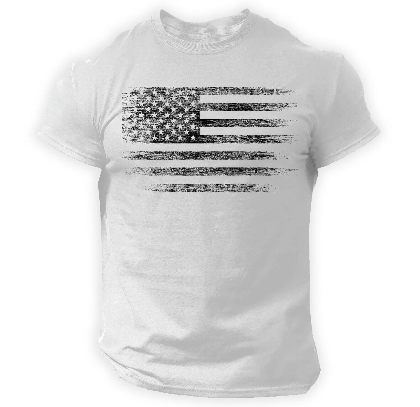 30% OFF! USA DISTRESSED FLAG PATRIOTIC AMERICAN TEE | MEN